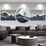 Designer style wall Hanging Conception mountain crystal porcelain decor - Image 5